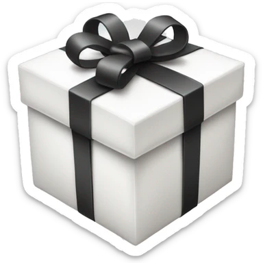 white present box sticker