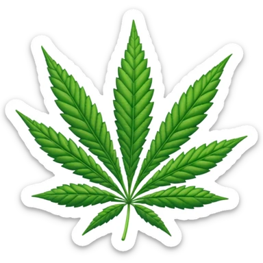 Hoja de marihuana sticker