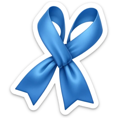 un fiocco azzurro sticker