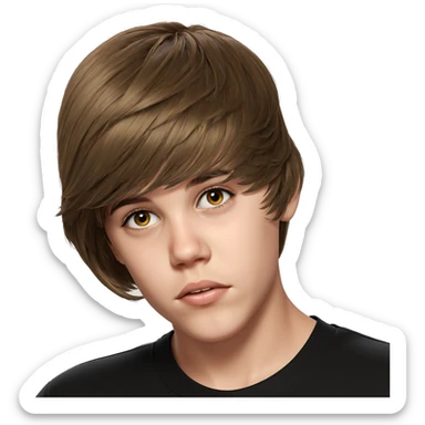 portrait of a girl sticker