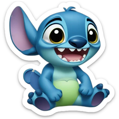 Stitch from Lilo and Stitch movie  sticker