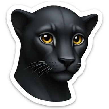 panthere noir sticker