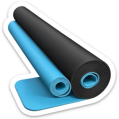Yoga Mat black sticker