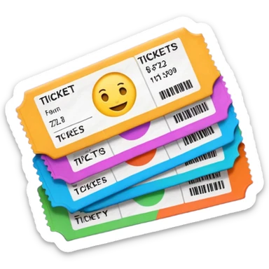 tickets sticker