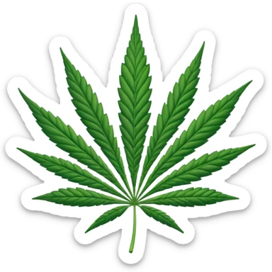 Hola de cannabis sticker