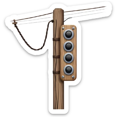 Telephone Pole sticker
