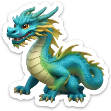 Un dragon chinois sticker