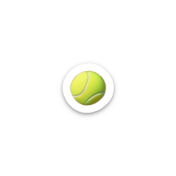 A tennis court at the Roland Garros tournament, with the iconic clay surface and a tennis ball bouncing near the net. The scene evokes the energy and excitement of the grand event, with vibrant crowds in the stands and a competitive atmosphere. sticker