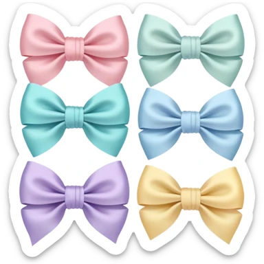 Cute bows sticker