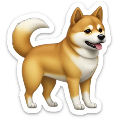 shibainu-resusing-to-walk sticker