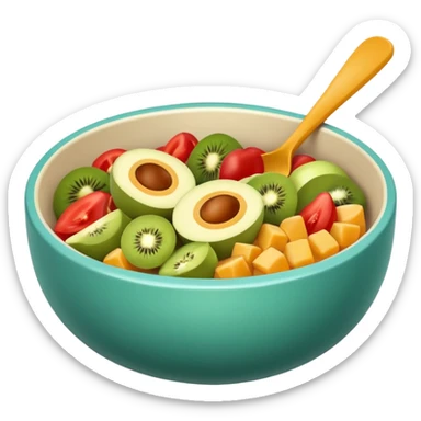 healthy bowl sticker