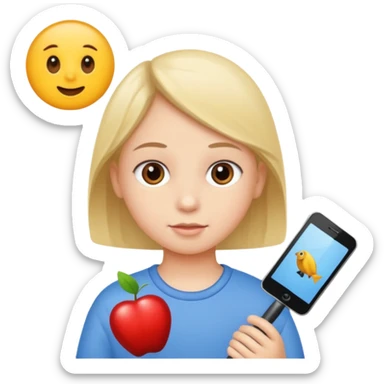 child chooses a hobby sticker