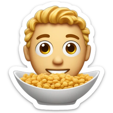 cereal-in-a-bowl sticker