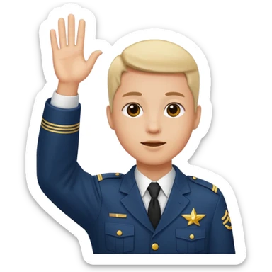 Hitler salute arm raised sticker