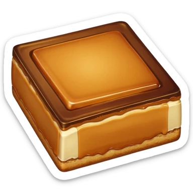 caramel slice sticker