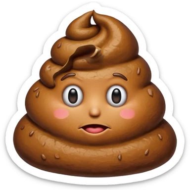 the poop emogi, a pile of poop in trumps image   none of those are what i want sticker