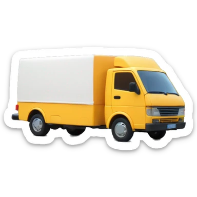 Fourgonnette de livraison colis sticker
