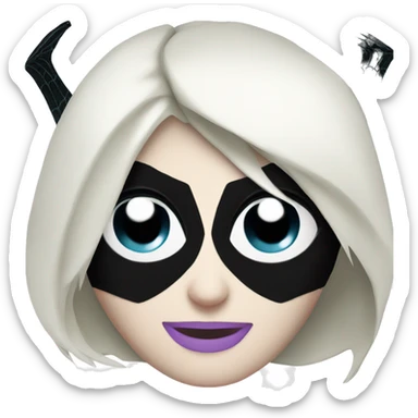 spider gwen mask  sticker