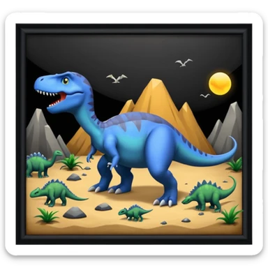 Ideas in a tarpit, just like how dinosaurs died sticker