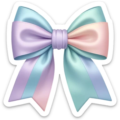Aesthetic bow sticker