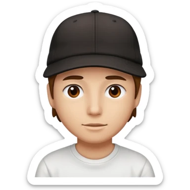 Creme un emoji con gorra hacia tras como cholo sticker