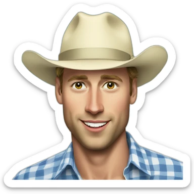 Prince William as beach bum sticker