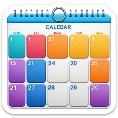 I want an emoji for a slack app that covers a weekly rotation - so something that has a calendar or depicts incidents or monitoring sticker