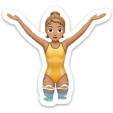 Artistic swimming sticker