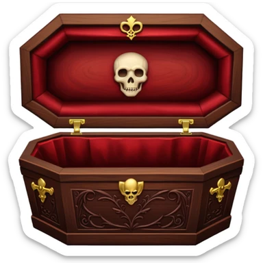 vampire coffin  sticker