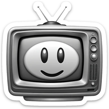 television static(snowy) from the Ring movie sticker