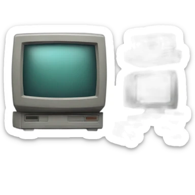 Old crt monitor sticker