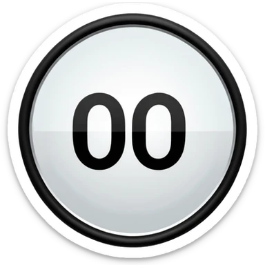 oval road sign  sticker