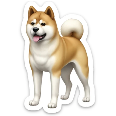 Akita Dog Breed Full Body sticker