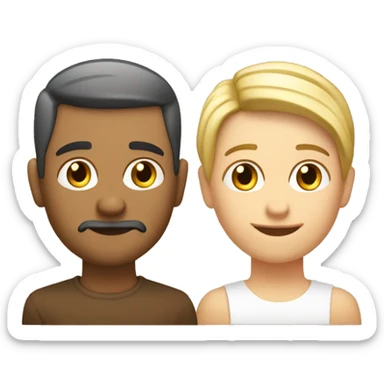 Deux mains côte à côte fomant la lettre J sticker