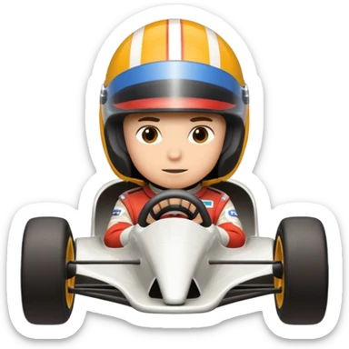 Formula racer sticker