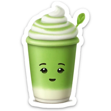 Matcha latte  sticker