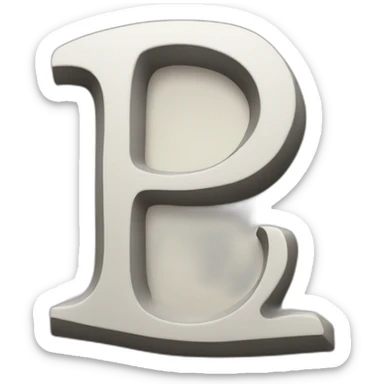 LETTER 'B' sticker