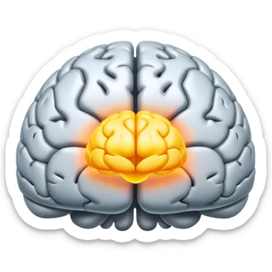 core memories light orb in brain  sticker