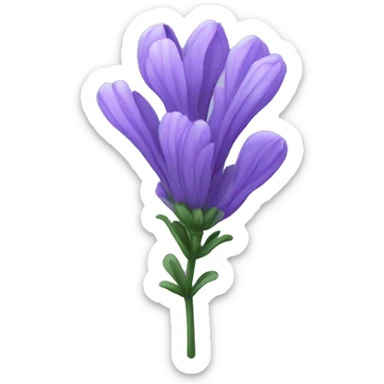 single lavender flower  sticker