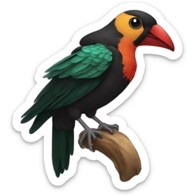 Pajaro flamenco sticker