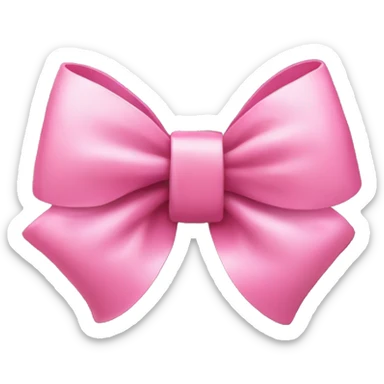 Pink bow on a tree sticker