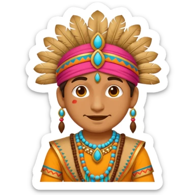 Generate an emoji with a funny Indian costume sticker