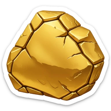 gold nugget sticker
