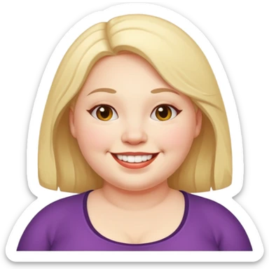 mujer joven gorda sticker