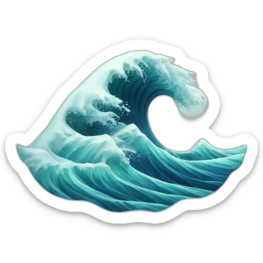 sea wave 2 sticker