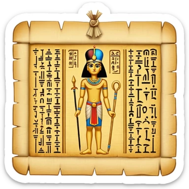 egypt  ancient Papyrus sticker