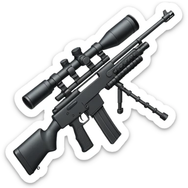 Rifle Gun sticker