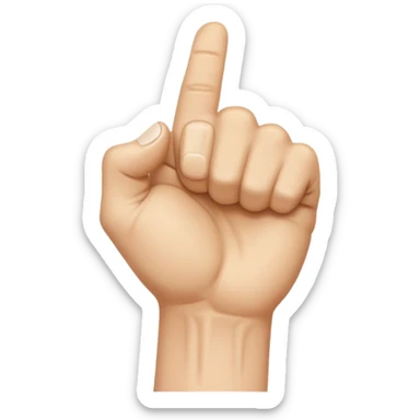 back of veiny fist rearview sticker