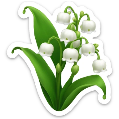 Lilly of the valley  sticker
