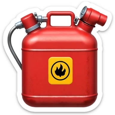 create a realistic petrol canister sticker